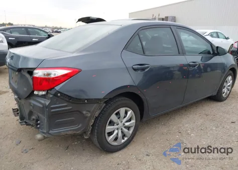 2016 Toyota Corolla Le из США, поврежденный, VIN 5YFBURHE3GP451330